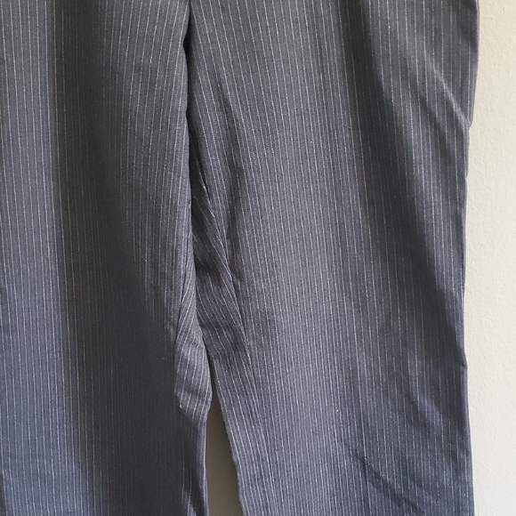 Dockers Womens Stretch Business Charcoal Pinstripe Dress Pants - Picture 6 of 11